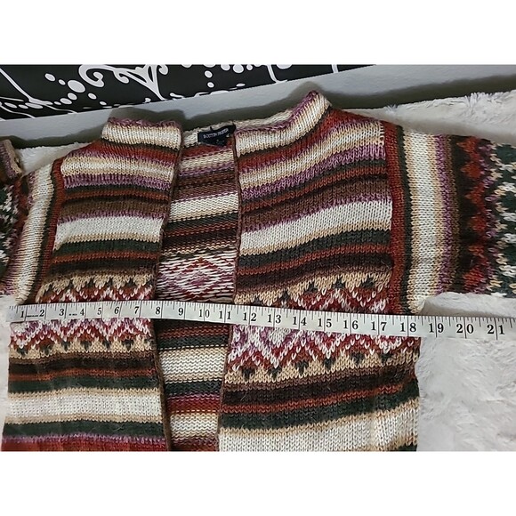 Boston Proper Open Cardigan Sweater Womens Small Alpaca Wool Blend Fall Winter - Picture 11 of 12
